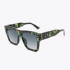 UV400 Patterned Polycarbonate Square Sunglasses - Lustreve
