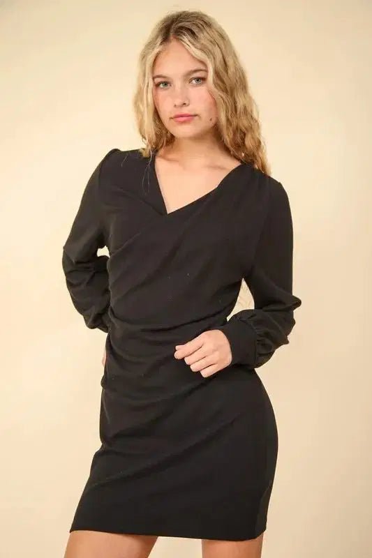 VERY Maven Ivanna Wrap - Front Mini Dress - Lustreve