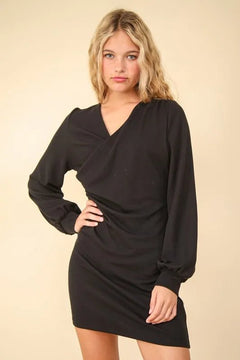 VERY Maven Ivanna Wrap-Front Mini Dress