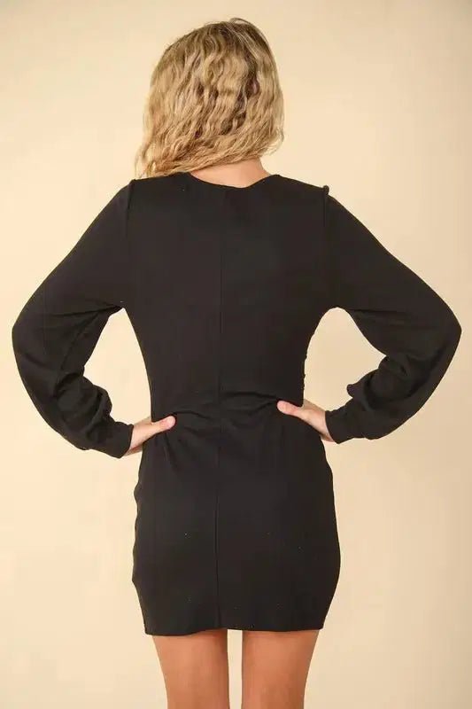 VERY Maven Ivanna Wrap - Front Mini Dress - Lustreve