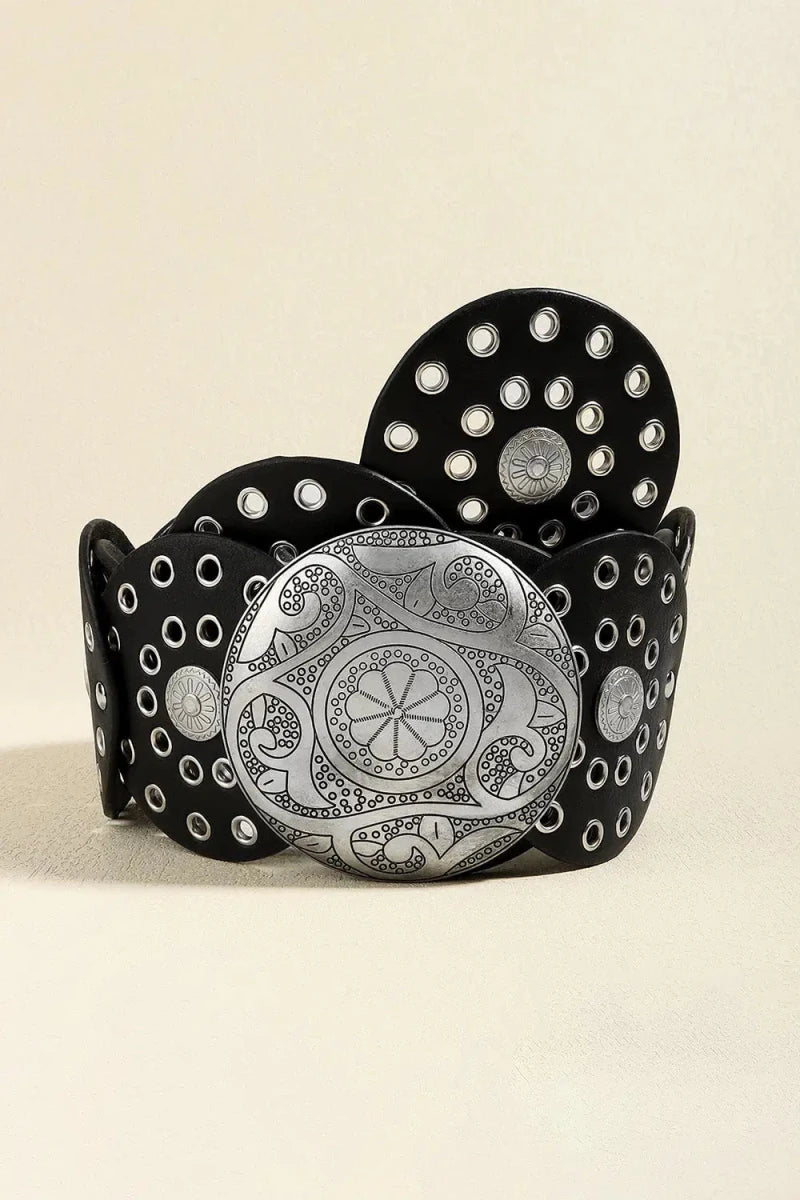 Vintage PU Leather Wide Belt - Lustreve