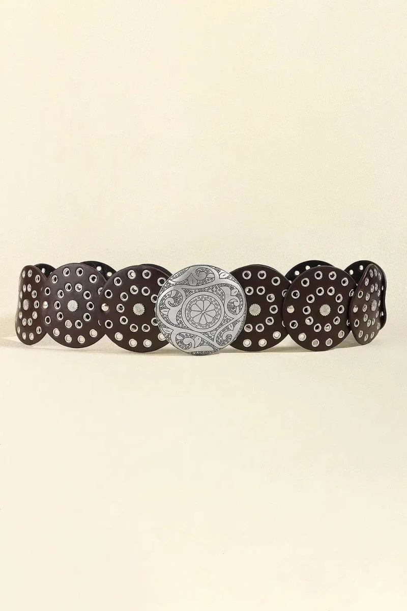 Vintage PU Leather Wide Belt - Lustreve