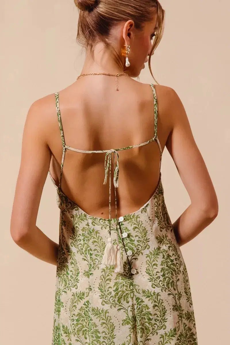 Wander Where the Palms Grow Printed Maxi Dress - Lustreve