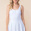 White Birch Sleeveless Performance Knit Swim Dress - Lustreve