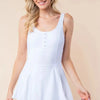 White Birch Sleeveless Performance Knit Swim Dress - Lustreve