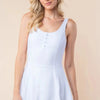 White Birch Sleeveless Performance Knit Swim Dress - Lustreve