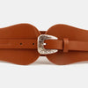 Wide Elastic Belt with Alloy Buckle - Lustreve
