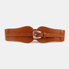 Wide Elastic Belt with Alloy Buckle - Lustreve