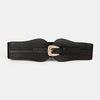Wide Elastic Belt with Alloy Buckle - Lustreve