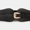 Wide Elastic Belt with Alloy Buckle - Lustreve