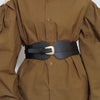 Wide Elastic Belt with Alloy Buckle - Lustreve