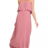 Woven Crinkle Strapless Maxi Dress - Lustreve