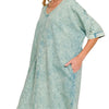 Zenana Acid - washed French Terry Tee Shirts Dress - Lustreve