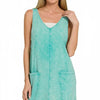 Zenana Acid Washed Overall Knit Mini Dress - Lustreve